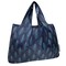 Wrapables Large Foldable Tote Nylon Reusable Grocery Bags, Blue Echo